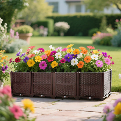 Indoor Outdoor Rectangular Planter Box and Kit