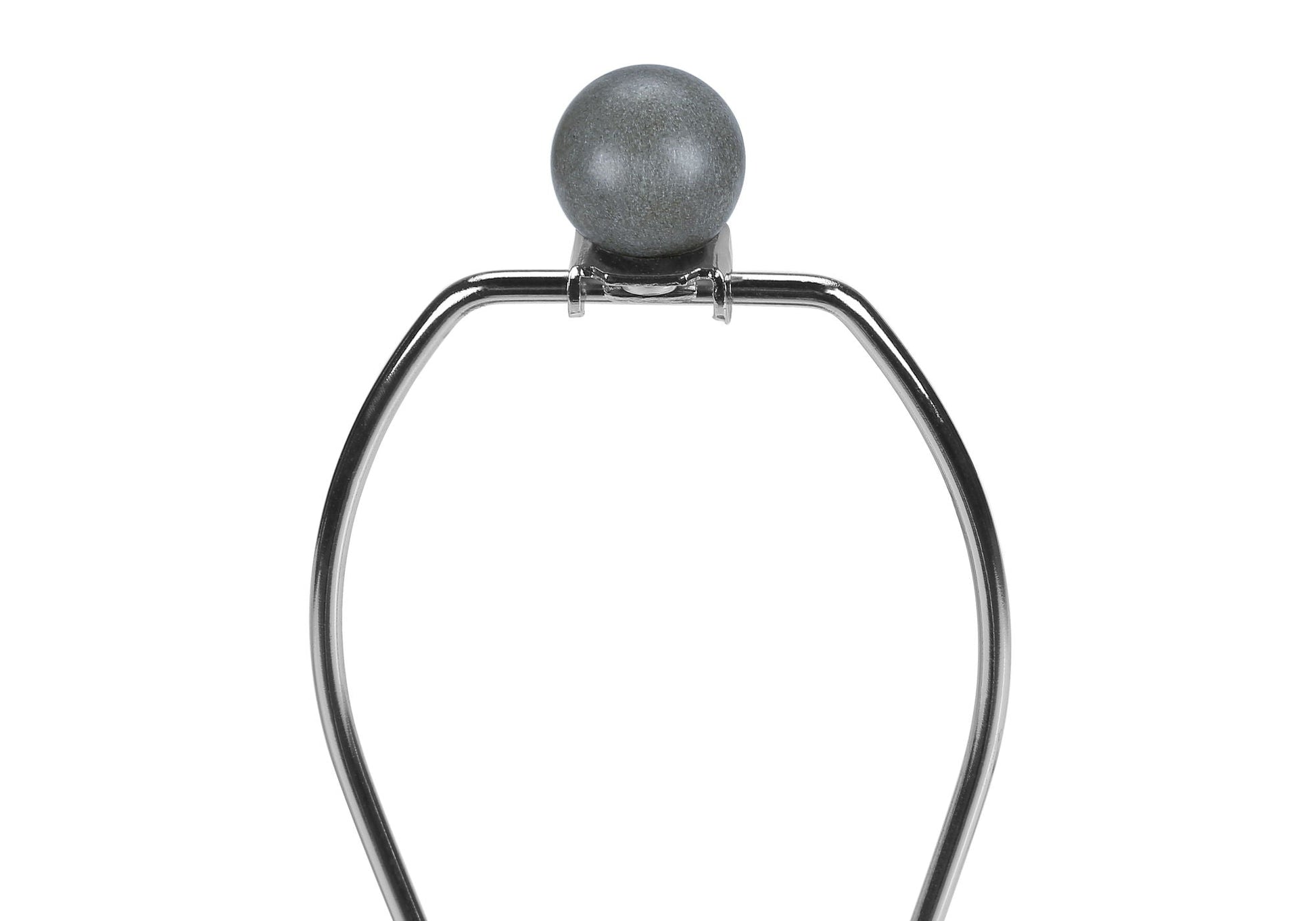 Lighting Table Lamp Concrete Contemporary chrome frame gray concrete orb HouseOfZazla on Tampa Home & Garden Store