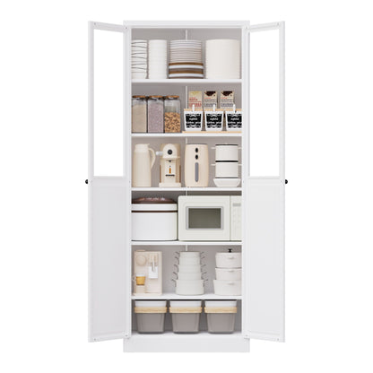 Tall Metal Pantry Cabinet and Adjustable Shelves