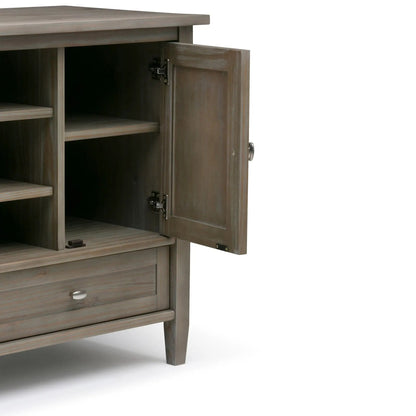 Warm Shaker TV Media Stand Handcrafted Wood