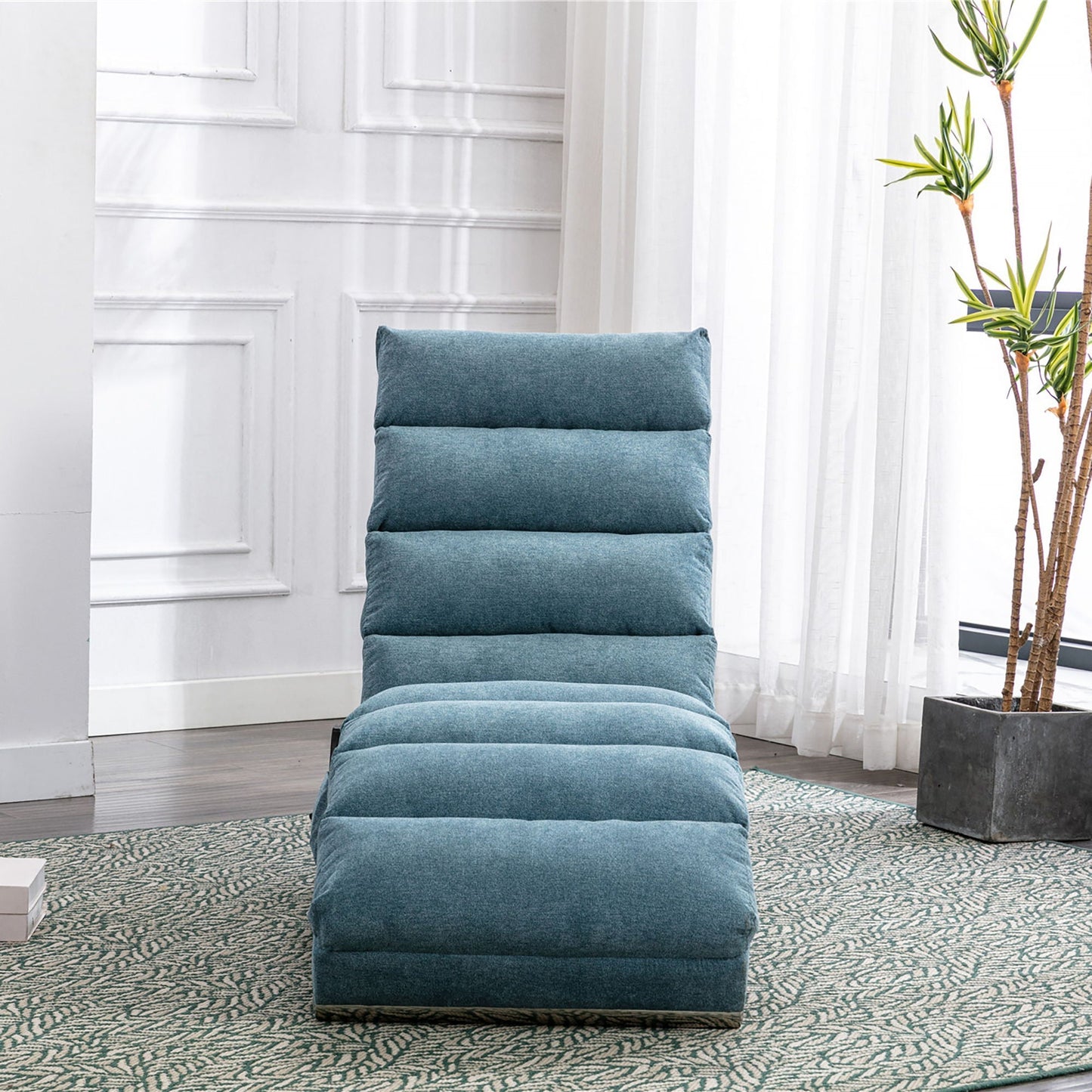 Massage Chaise Lounge blue upholstery HouseOfZazla on Tampa Home & Garden Store