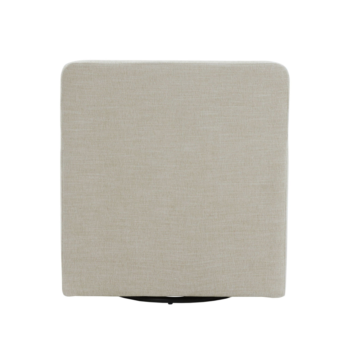 Swivel Accent Chair beige fabric with rounded back on Tampa Home & Garden Store