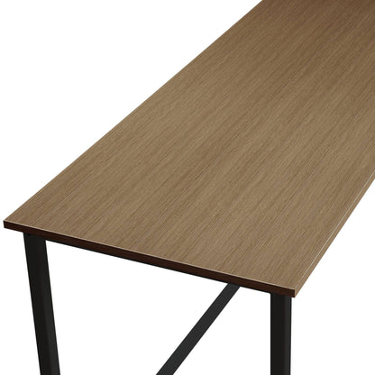 Bambina Computer Desk woodgrain corner desk with black metal legs by HouseOfZazla on Tampa Home & Garden Store
