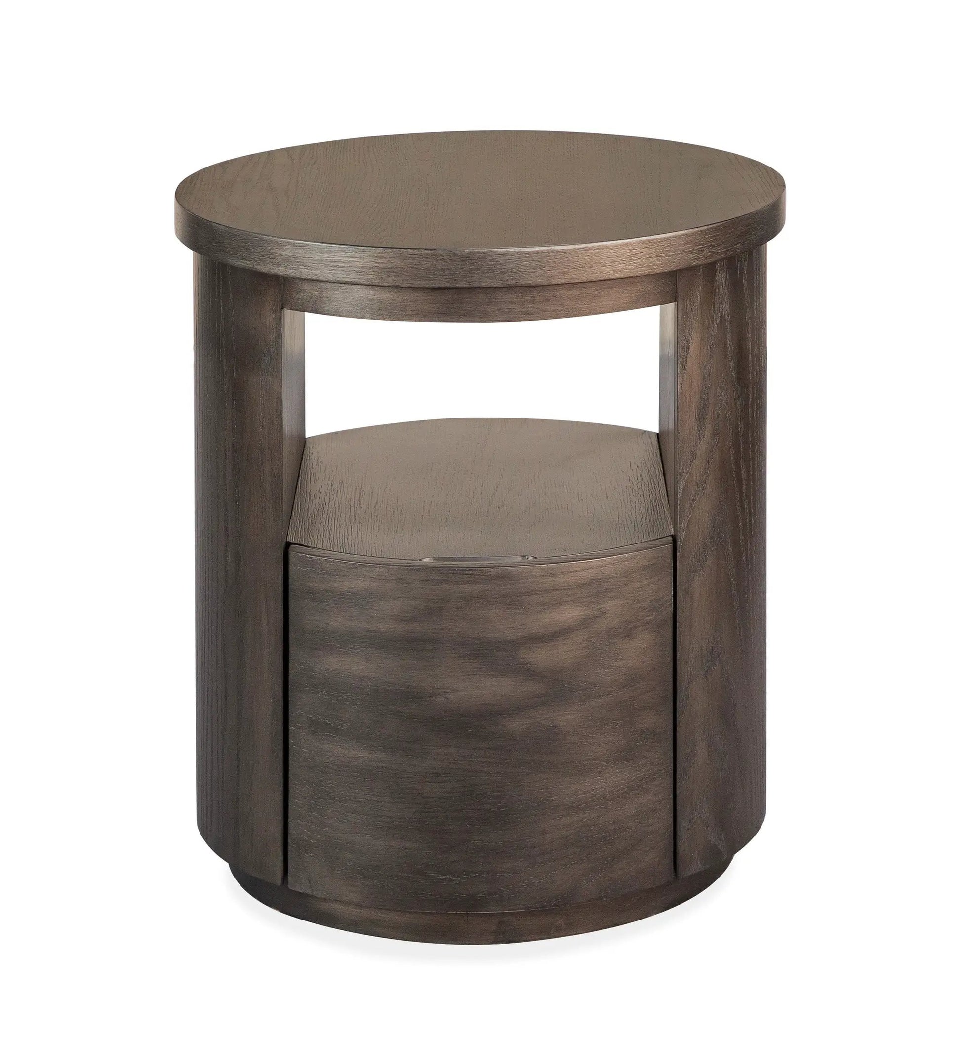 Bosley End Table coffee bean finish by Unique Piece Furniture, top with lower shelf on Tampa Home & Garden Store
