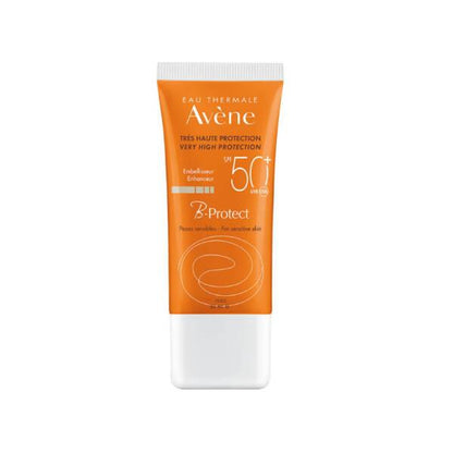 Sunscreen Avène B-Protect SPF50+ orange tube for sensitive skin, non-greasy formula on Tampa Home & Garden Store