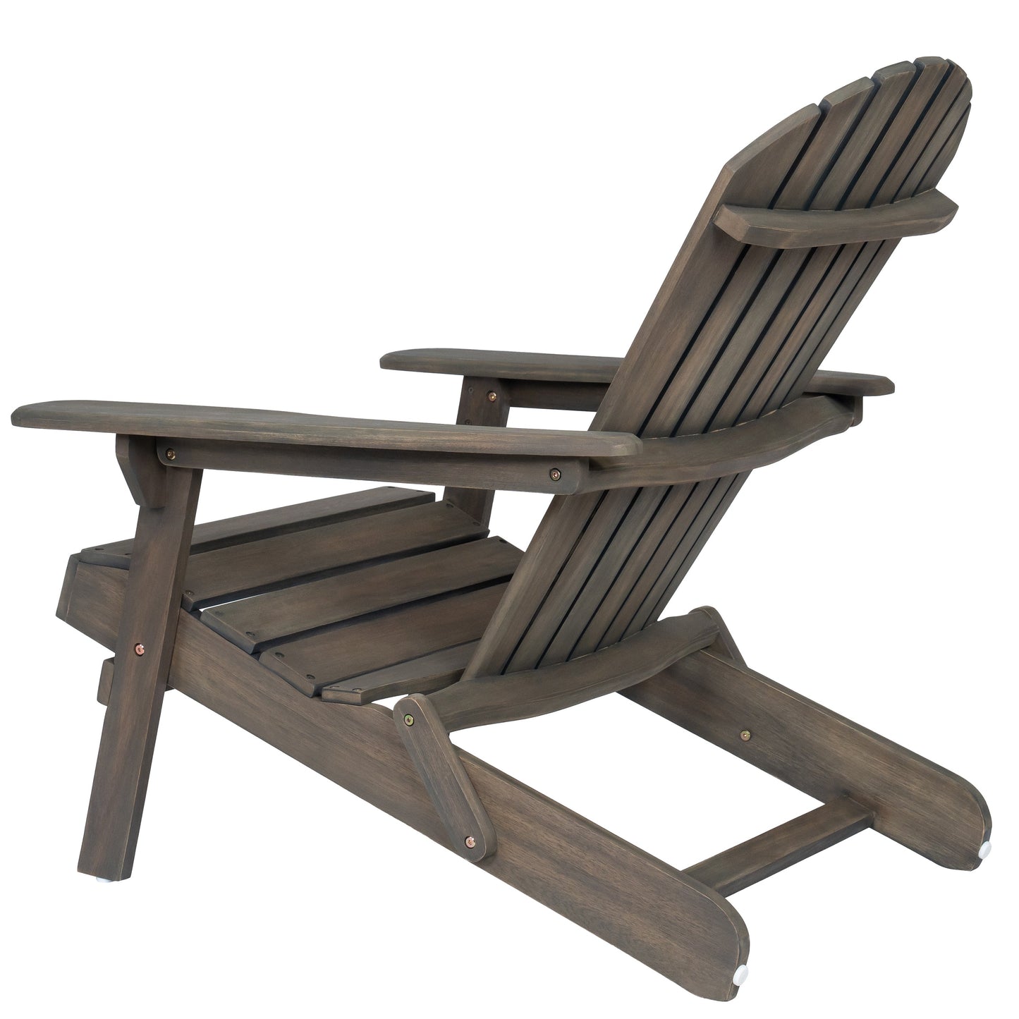 Malibu Adirondack Chair outdoor seating in weathered brown wood by HouseOfZazla on Tampa Home & Garden Store