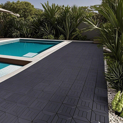 Indoor And Outdoor Interlocking Decking Tiles