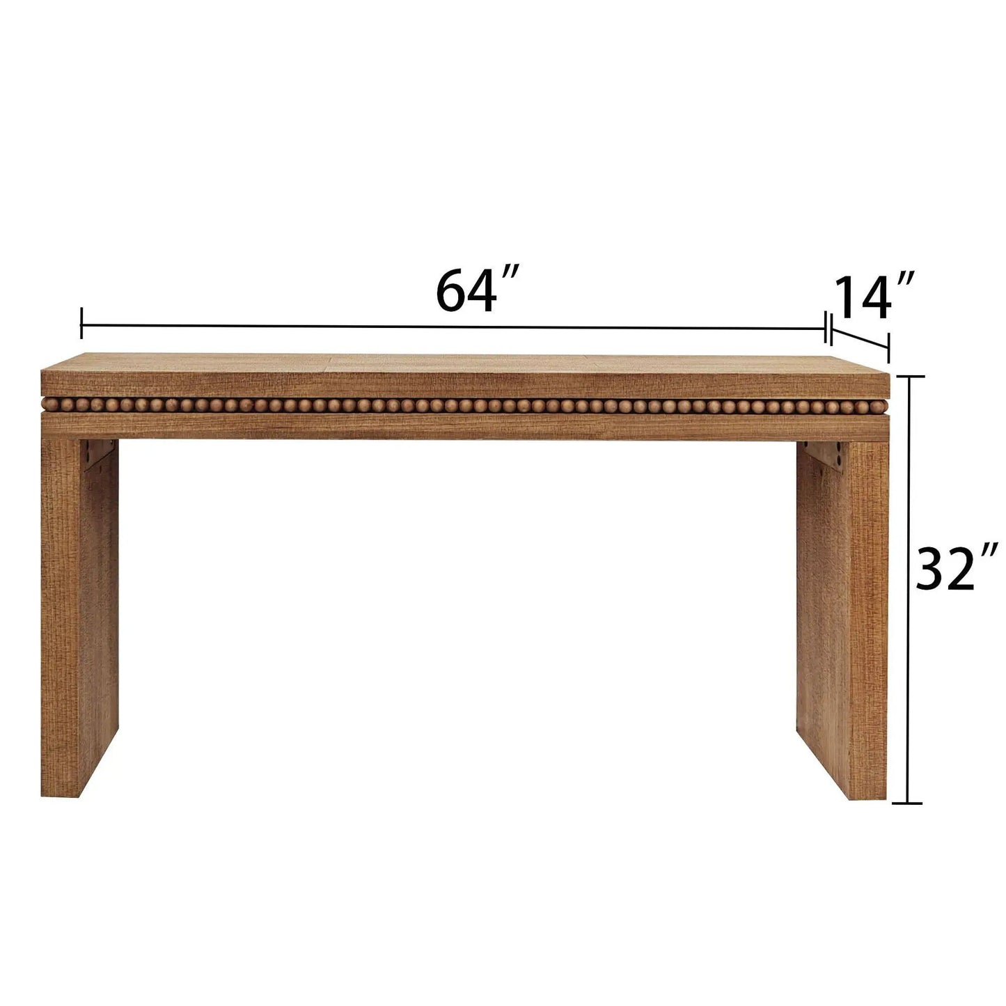 Modern Rustic Wood Coffee Table with Floating Top