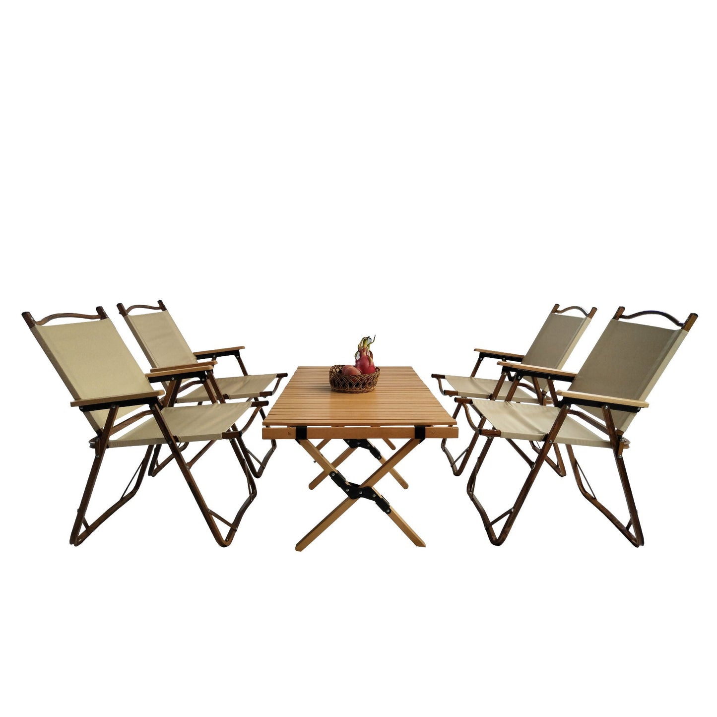 5 Piece Folding Dining Set for Kids and Outdoor
