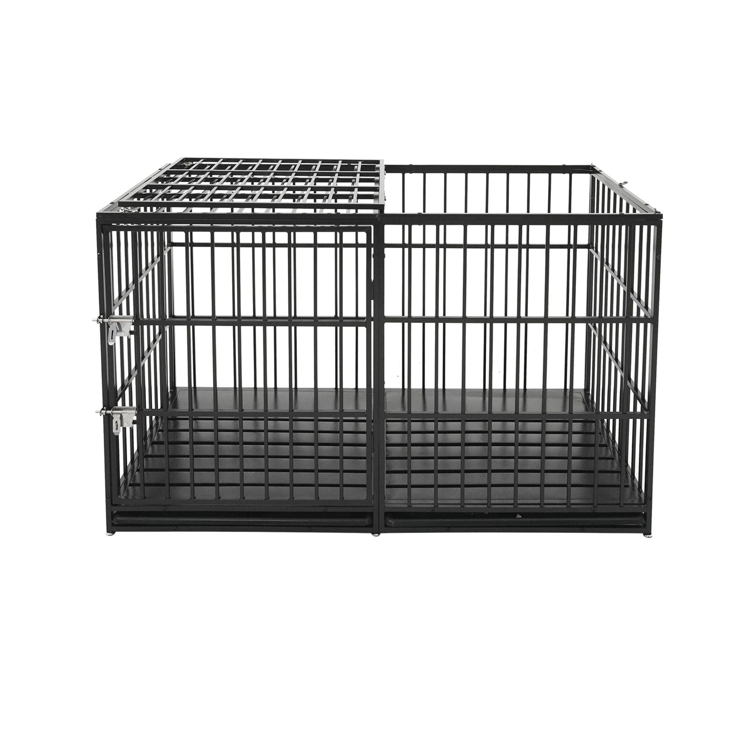 Extra Large Heavy Duty Dog Crate Black with removable pan by HouseOfZazla on Tampa Home & Garden Store