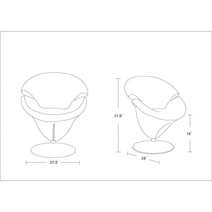 Tulip Swivel Lounge Chair by HouseOfZazla, 360-degree rotation, color options on Tampa Home & Garden Store
