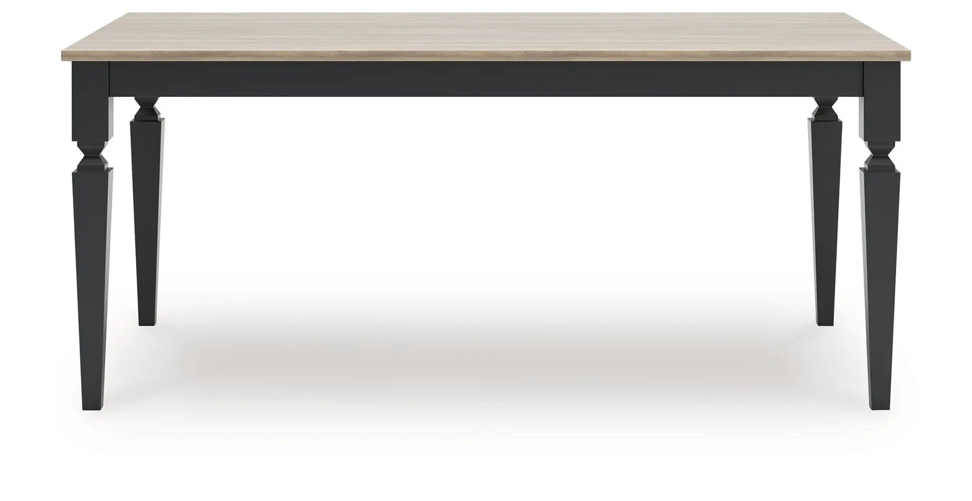 Brenkerton dining table with grayish brown wood top and black legs Unique Piece Furniture on Tampa Home & Garden Store