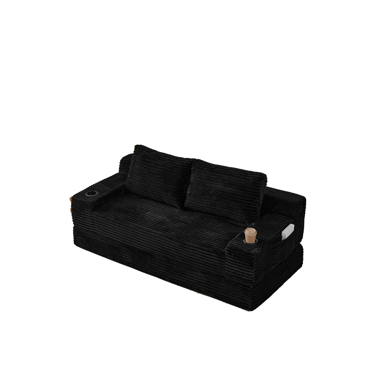 Comfortable Corduroy Two In One Sofa And Bed