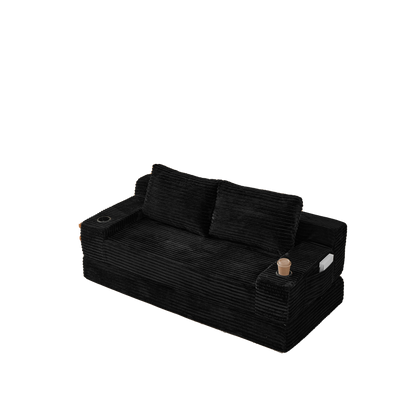 Comfortable Corduroy Two In One Sofa And Bed