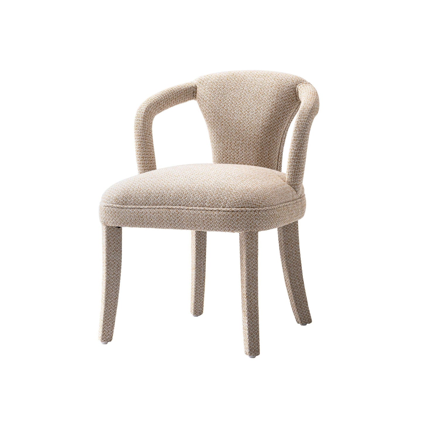 Palmer Mid Century Modern Tweed Armchair