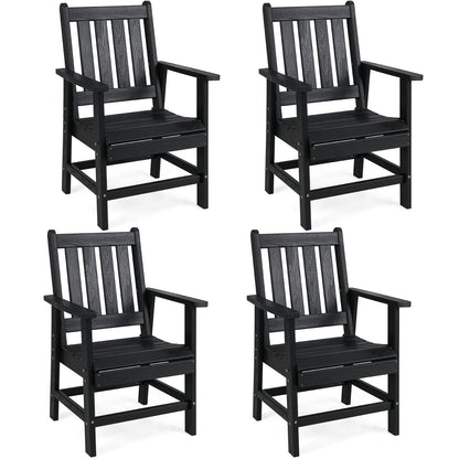 Set of 4 Patio Dining Chairs with Wide Armrests - Tampa Home & Garden Store