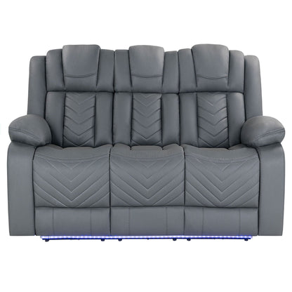 Raize Power Reclining Sofa with Integrated Led