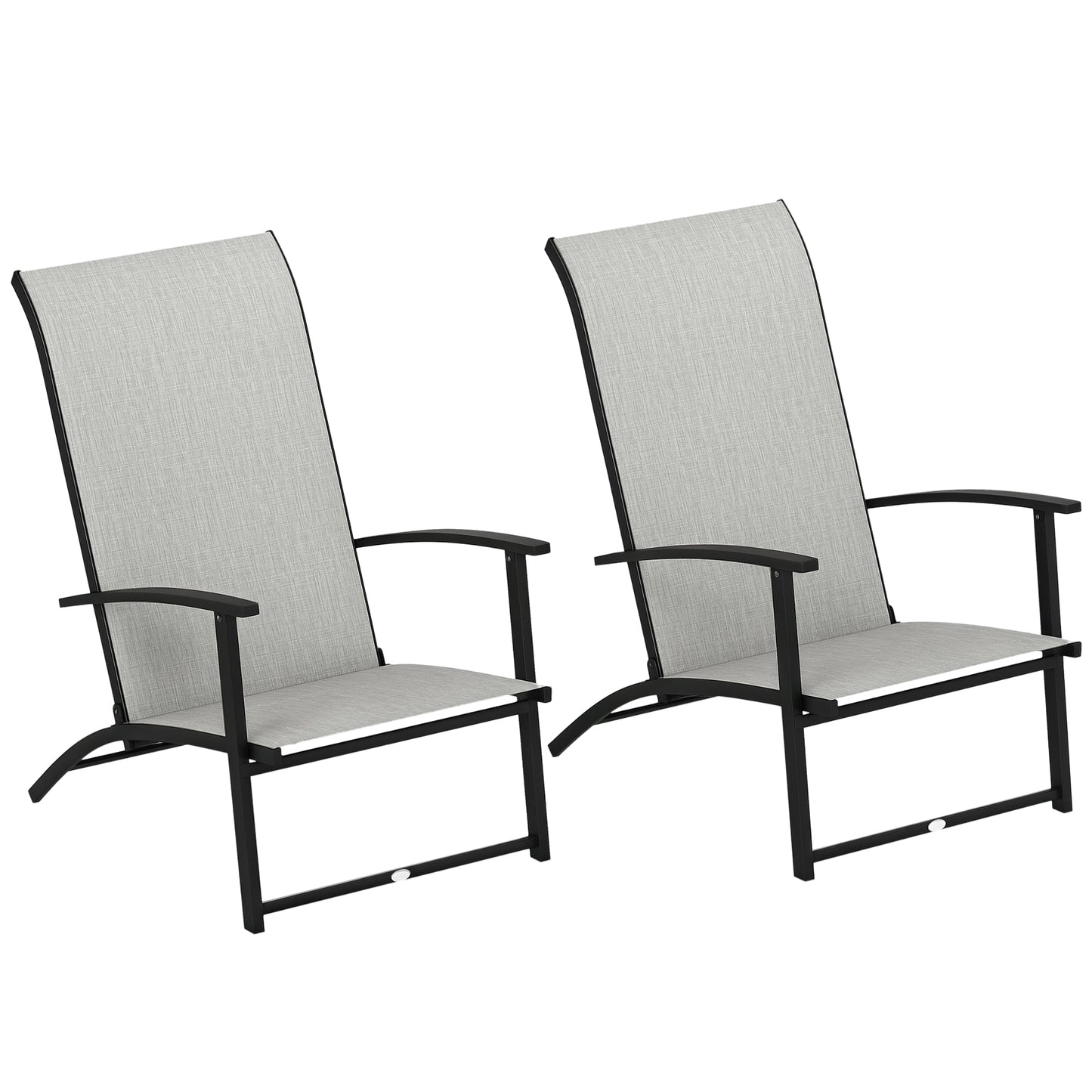 Portable Folding Patio Chairs and Metal Frame