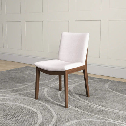 Mid Century Modern Solid Wood Dining Chair Set