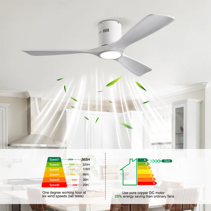 52 Inch Mounting Type Solid Wood Ceiling Fan With Light Kit by HouseOfZazla on Tampa Home & Garden Store