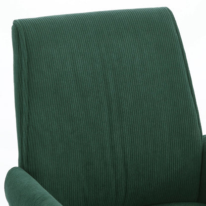 Ergonomic mid back office chair in green corduroy fabric by Unique Piece Furniture on Tampa Home & Garden Store