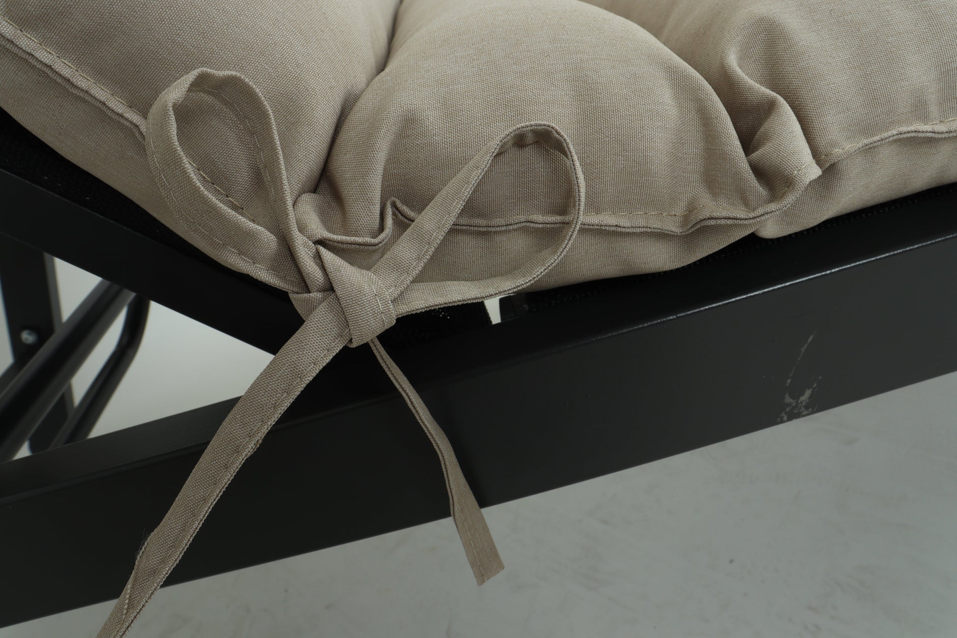 Outdoor lounge chair cushion set 2pcs khaki fabric with ties HouseOfZazla accessories on Tampa Home & Garden Store