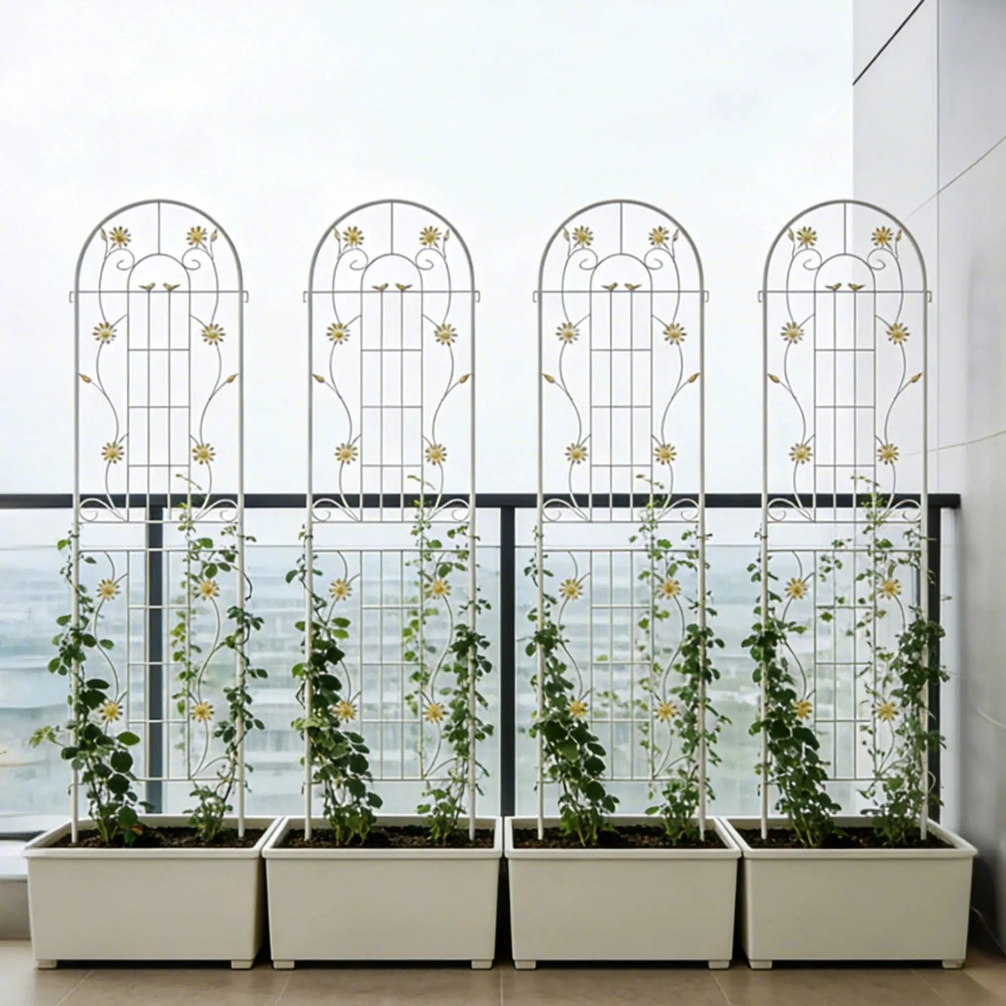 Metal Garden Trellis for Climbing Plants Outdoor
