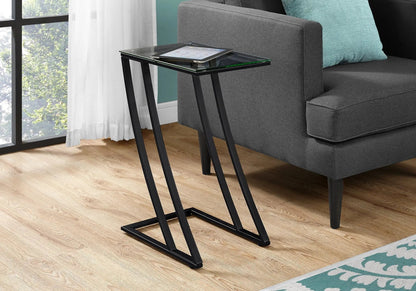 C Shaped Accent Table Sturdy Construction