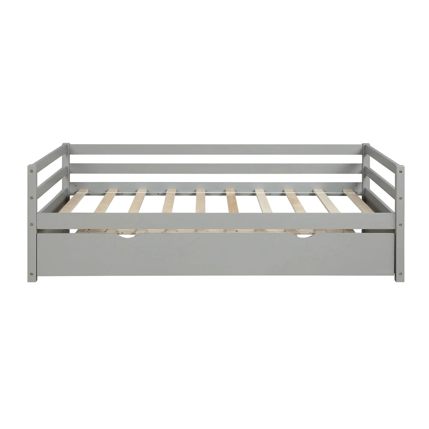 Twin Daybed with Trundle Frame and Solid Pine