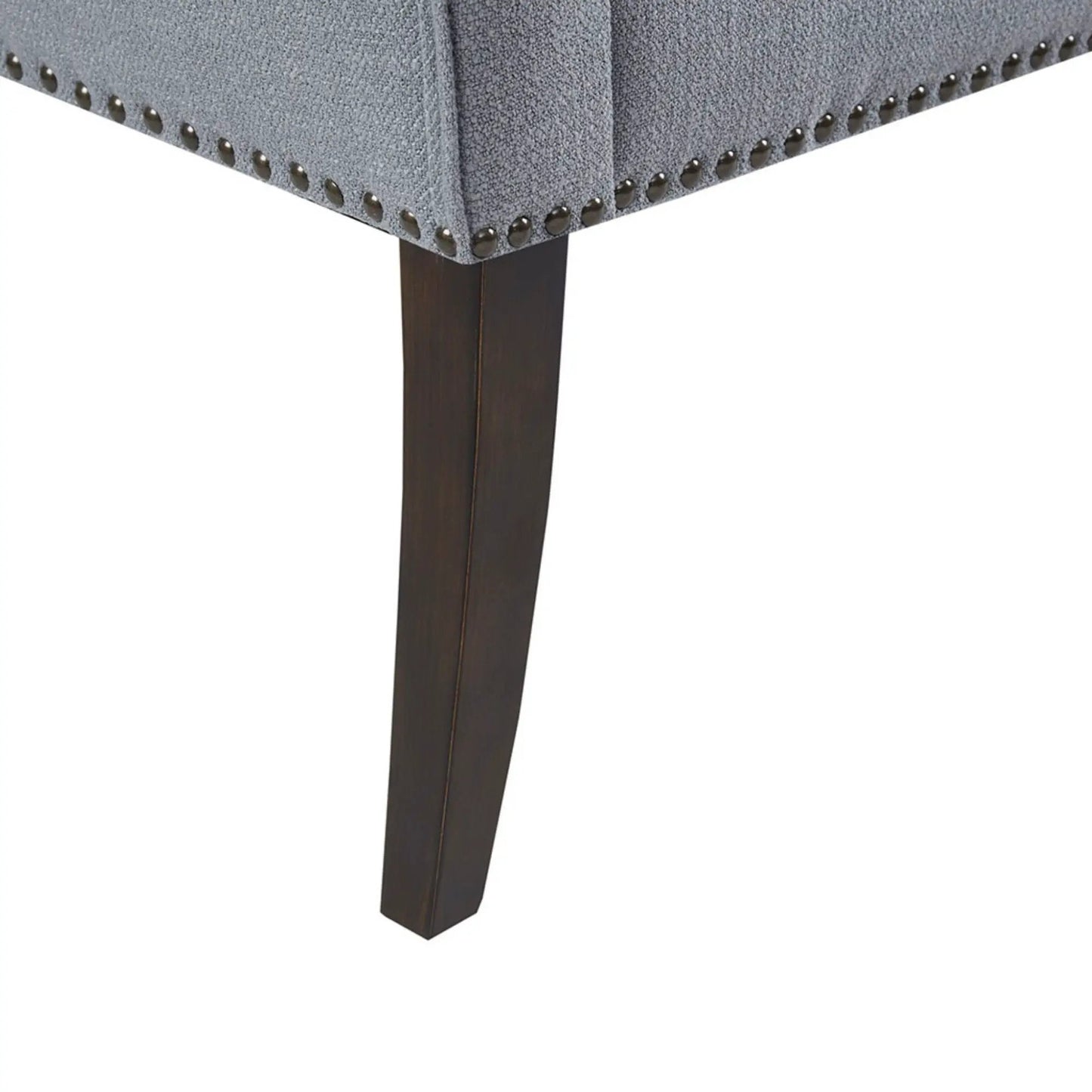 Elegant Bench with Solid Wood Frame Nailhead Trim