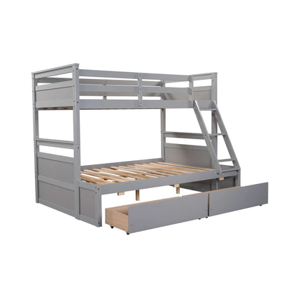 Bunk Bed With Storage and Drawers For Small Rooms