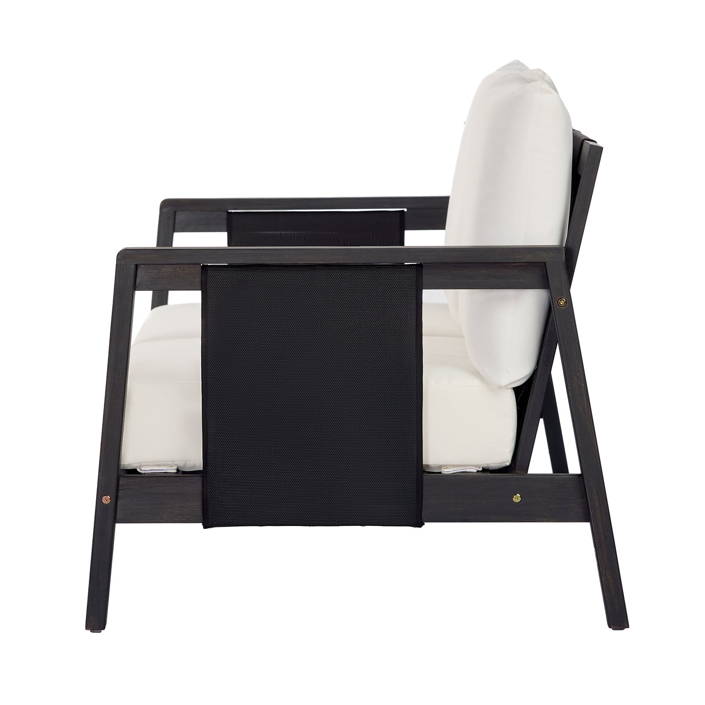 Outdoor Acacia Wood Loveseat and Coffee Table Set