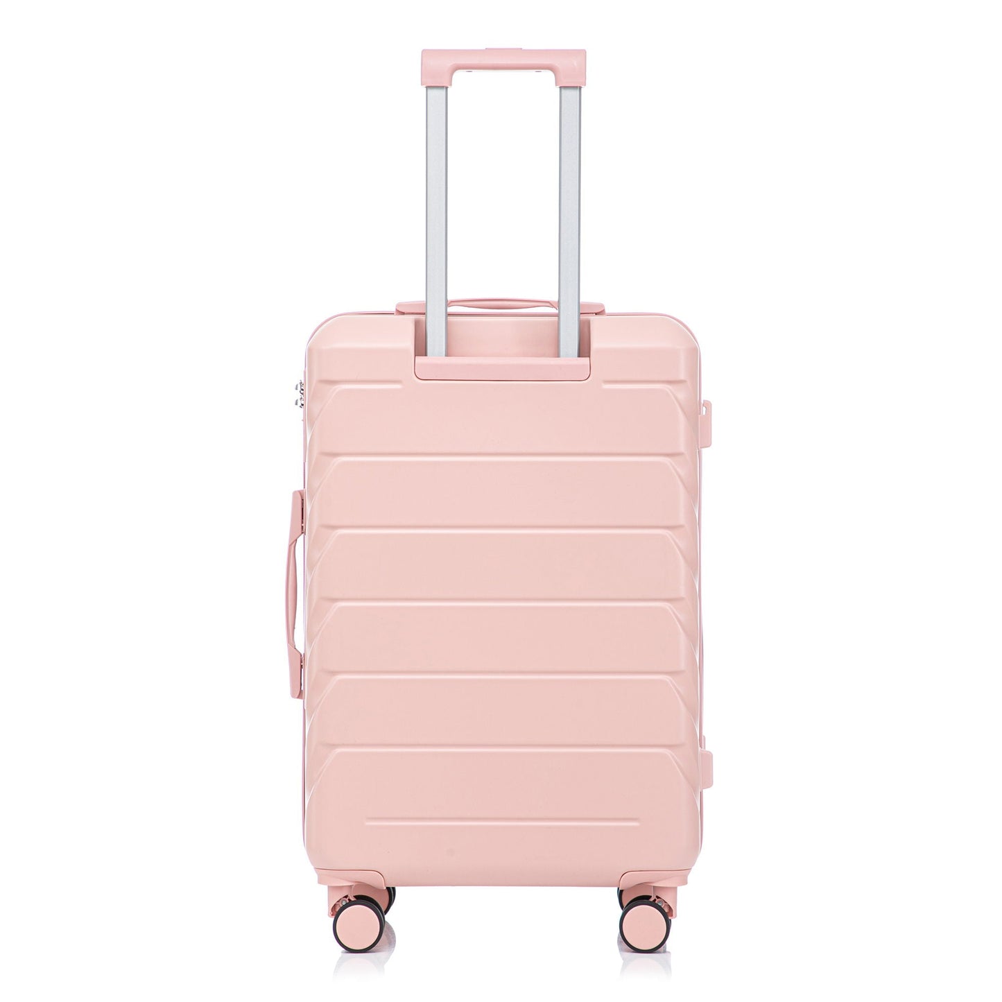 HouseOfZazla pink 3-piece spinner luggage 20/24/28in with retractable handle and spinner wheels on Tampa Home & Garden Store