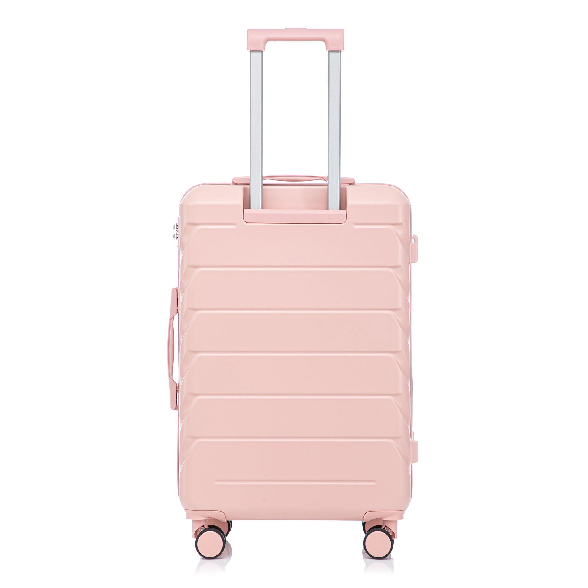 HouseOfZazla pink 3-piece spinner luggage 20/24/28in with retractable handle and spinner wheels on Tampa Home & Garden Store