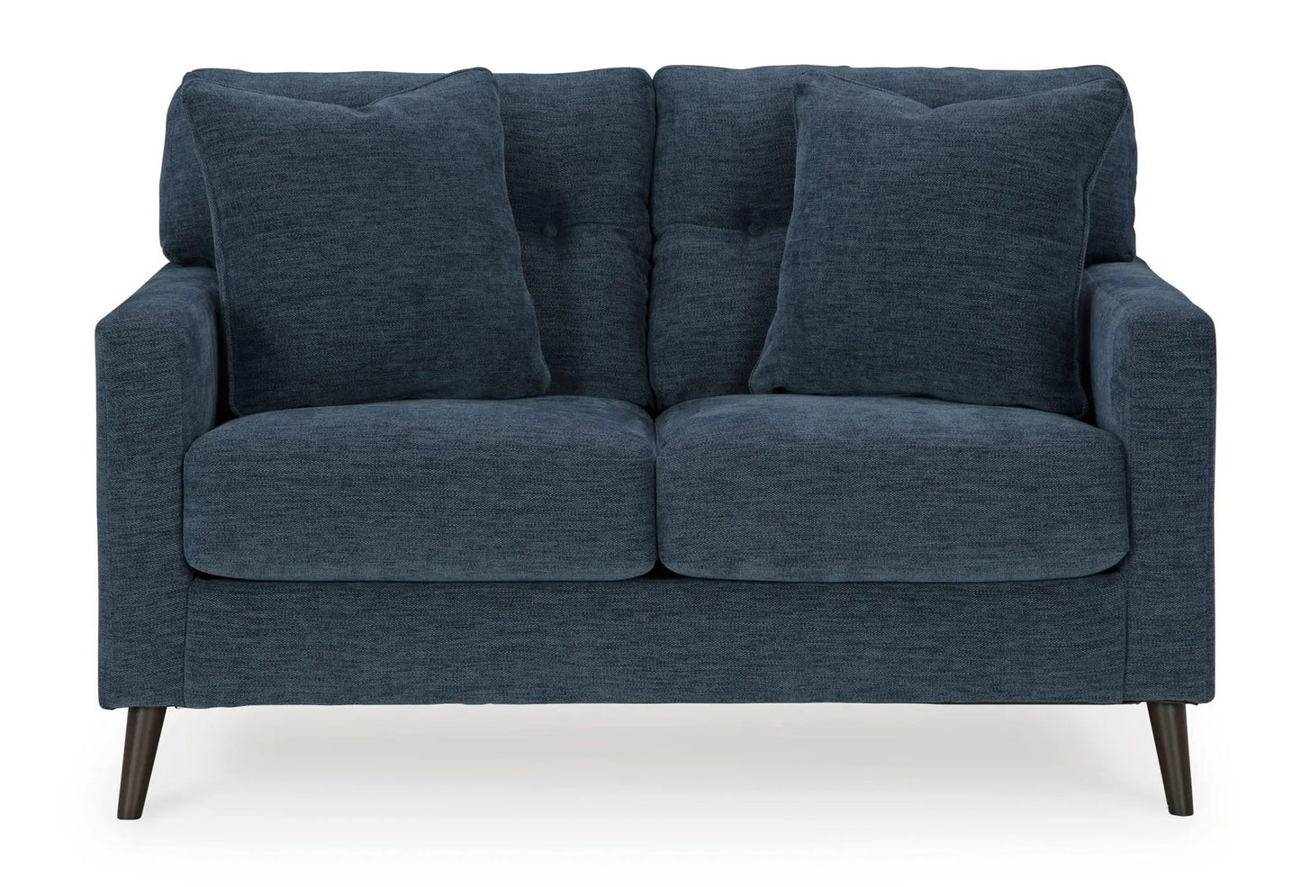 Bixler Loveseat Navy Modern Profile Design