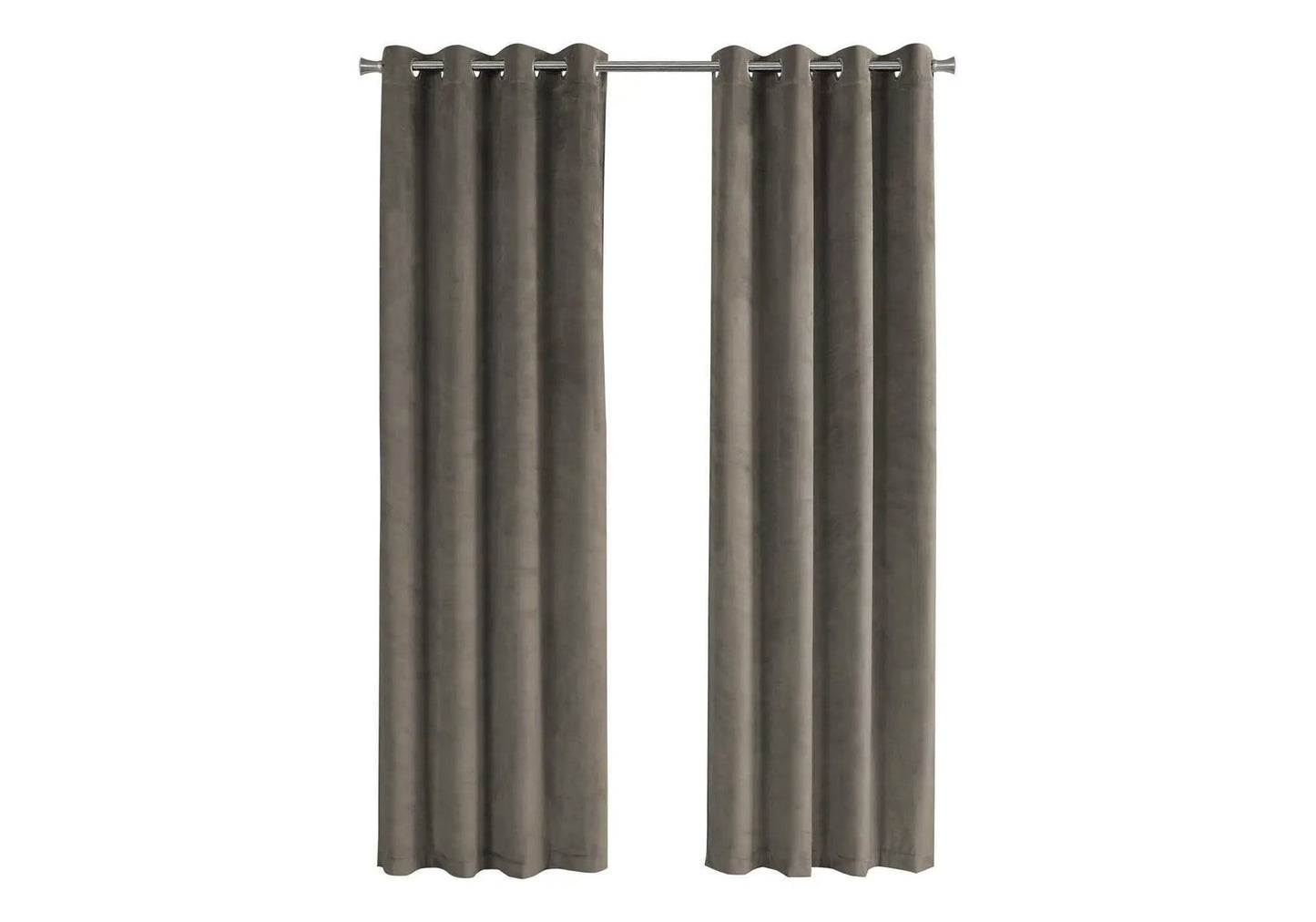 2-piece curtain set with room-darkening grommet panels in gray by Unique Piece Furniture on Tampa Home & Garden Store
