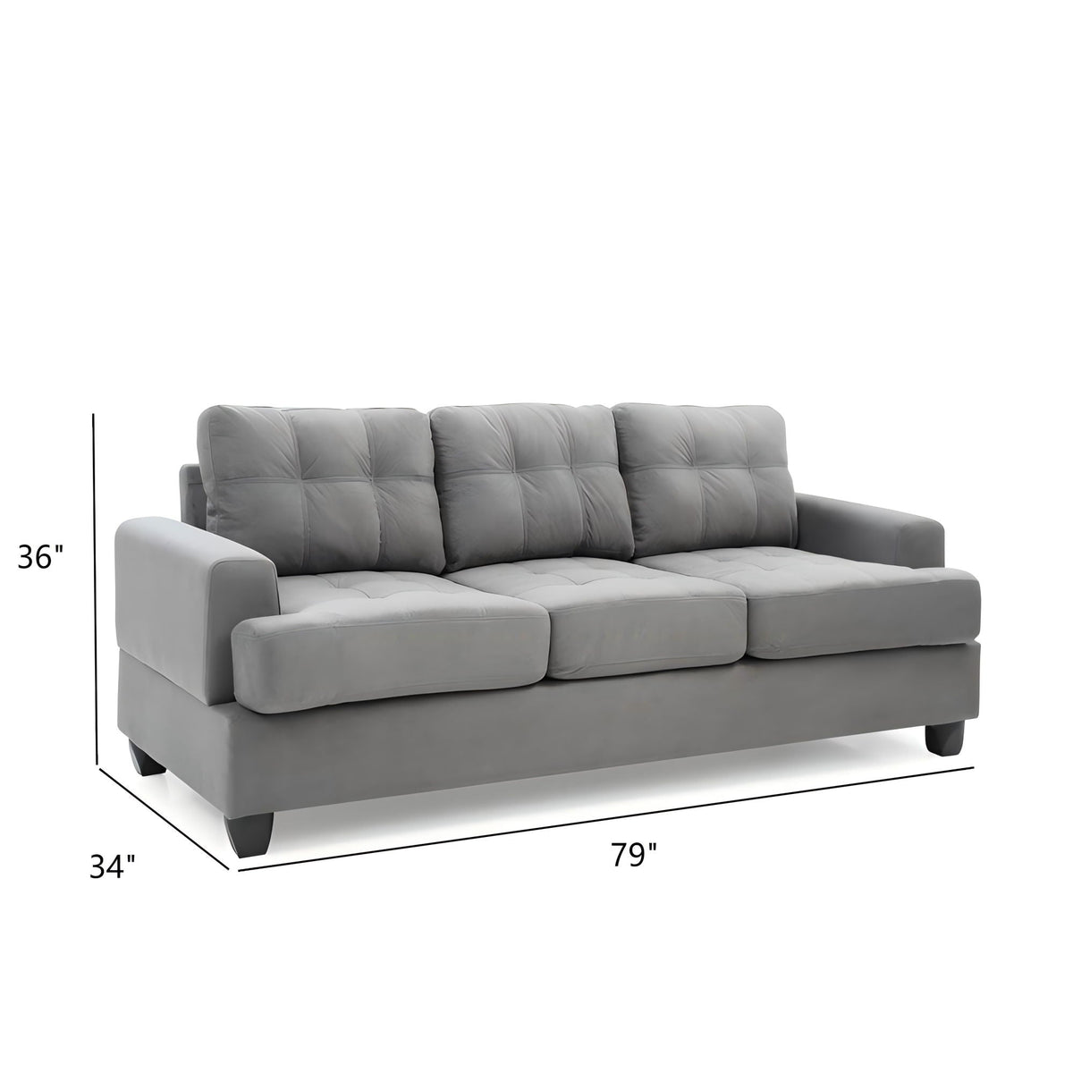 Sandridge Micro Suede Sofa for Apartment and Home