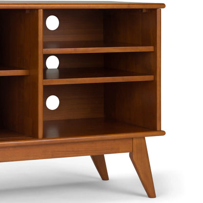 Draper Handcrafted Mid Century Low TV Media Stand