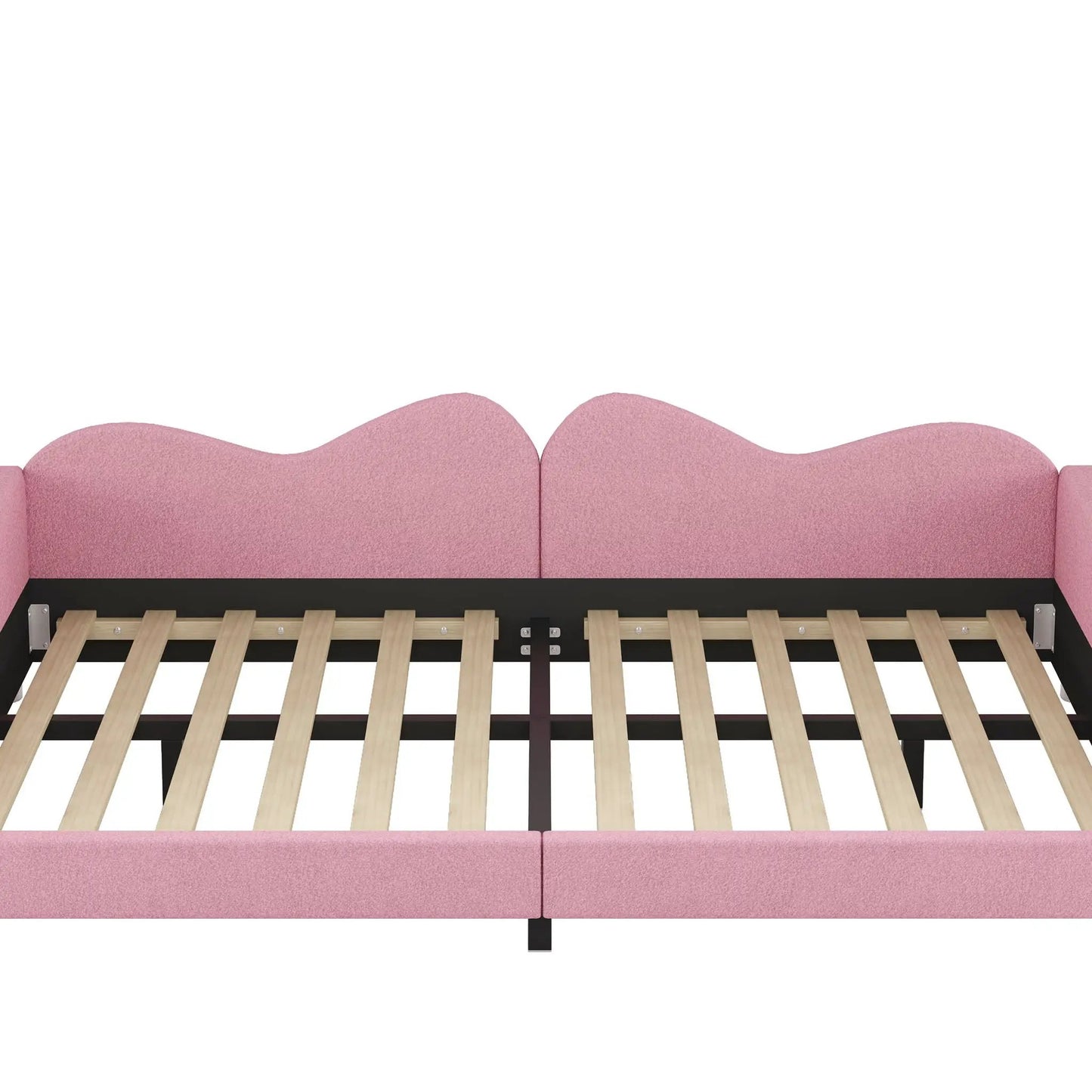 Upholstered Daybed With Sherpa Fabric Sofabed