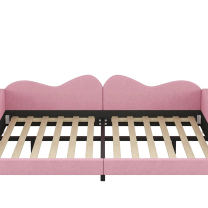 Upholstered Daybed With Sherpa Fabric Sofabed
