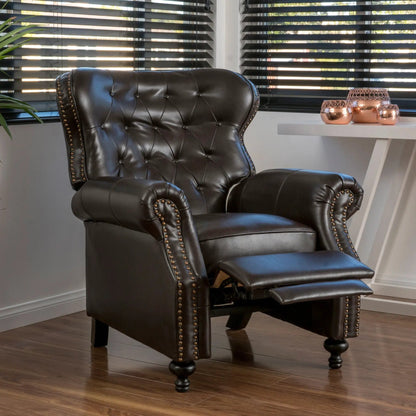 Contemporary push-back recliner in leather with tufted stitching Unique Piece Furniture on Tampa Home & Garden Store