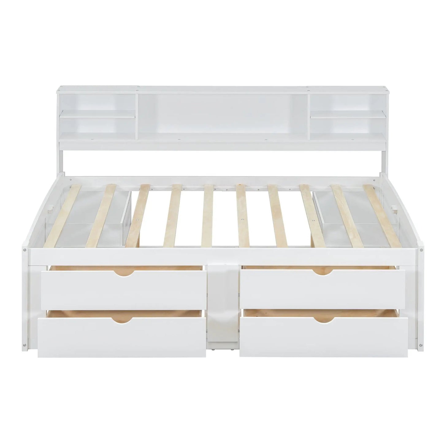 Daybed with Two Bedside Cabinets and Four Drawers