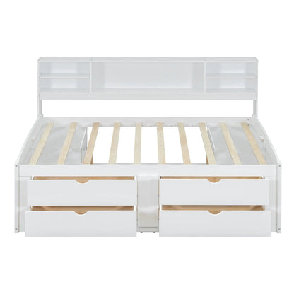 Daybed with Two Bedside Cabinets and Four Drawers