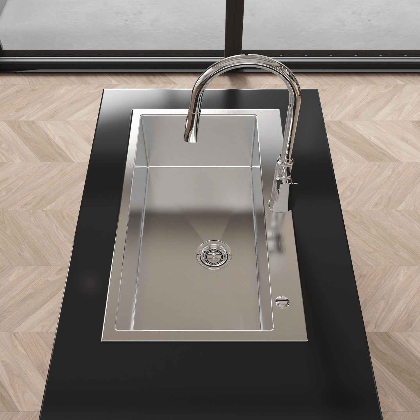 Single Bowl Stainless Steel Kitchen Sink