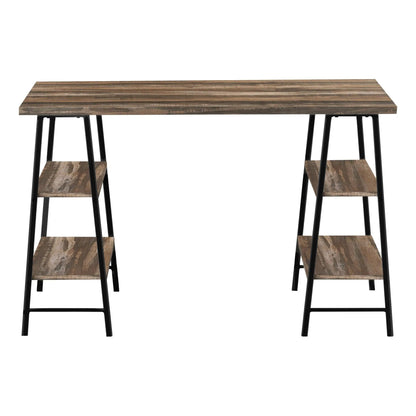 Industrial Computer Desk with Shelves for Home