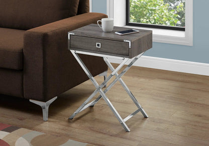 Accent Side Table with Storage Drawer Modern