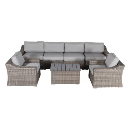 Durable Aluminum Wicker Sofa and Cushions