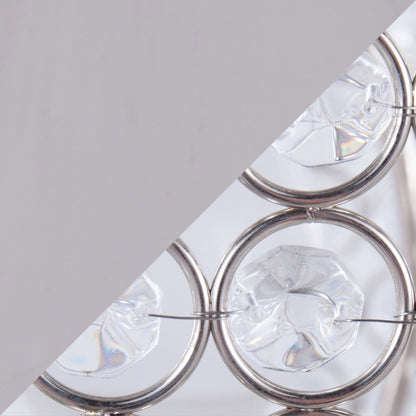 Ashland Contemporary Table Lamp Set of 2 with clear crystal beads and polished nickel on Tampa Home & Garden Store