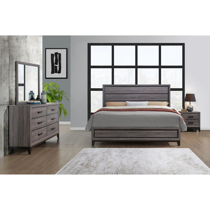 Mirage 5 Piece Bedroom Set In Durable Rubber Wood