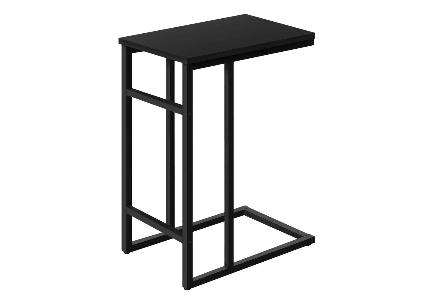 C Shaped Accent Table for Sofa and Bedside Use